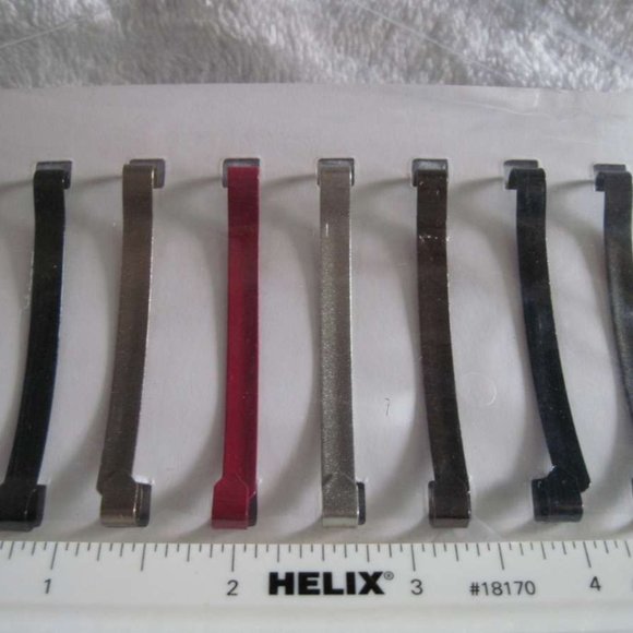 8 Goody 2 1/4" Painted Metal Stay Tight Put Hair Barrettes Secure Clasp Flat Bar - Picture 5 of 11